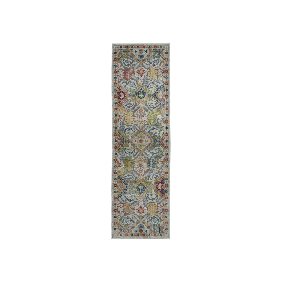Ankara Global Traditional Persian Hallway Runners ANR12 in Grey Multi 61x183cm – image 1