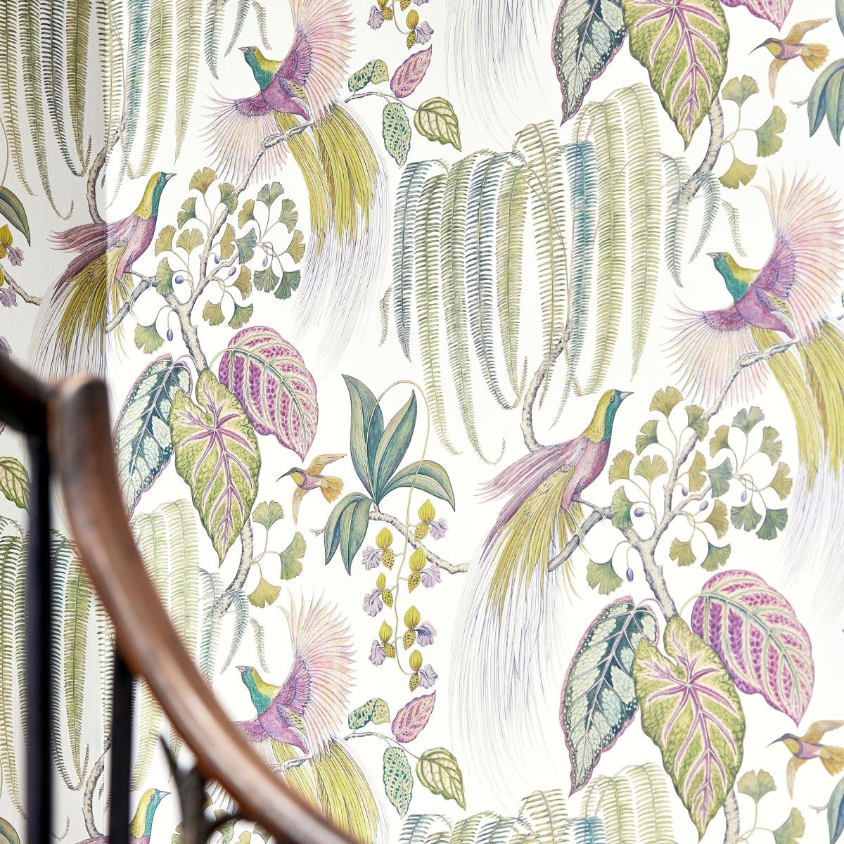Bird Of Paradise Wallpaper 216654 by Sanderson in Orchid Purple Roll – image 2