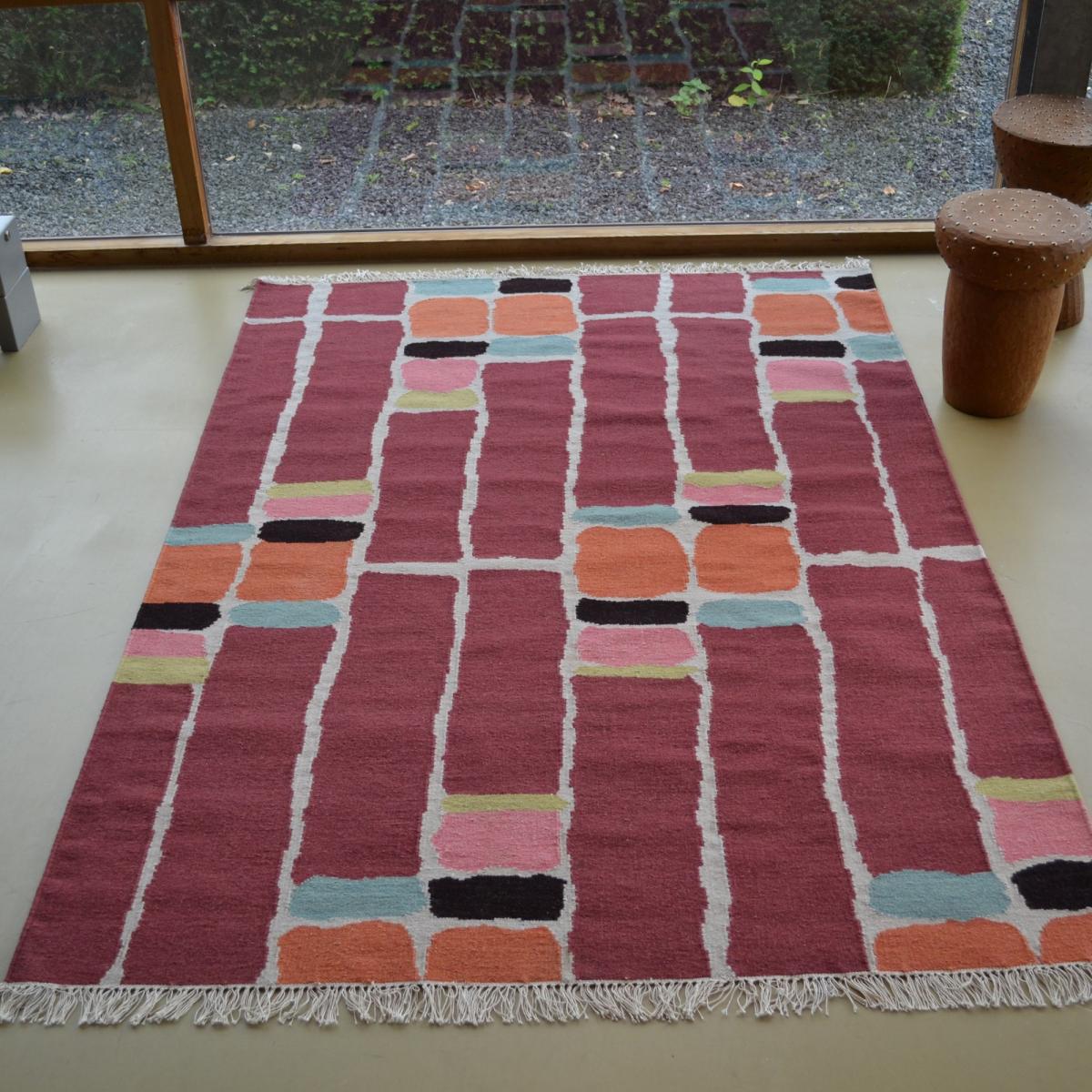 Stack Wool Rugs in Red 48500 by Brink and Campman – image 2