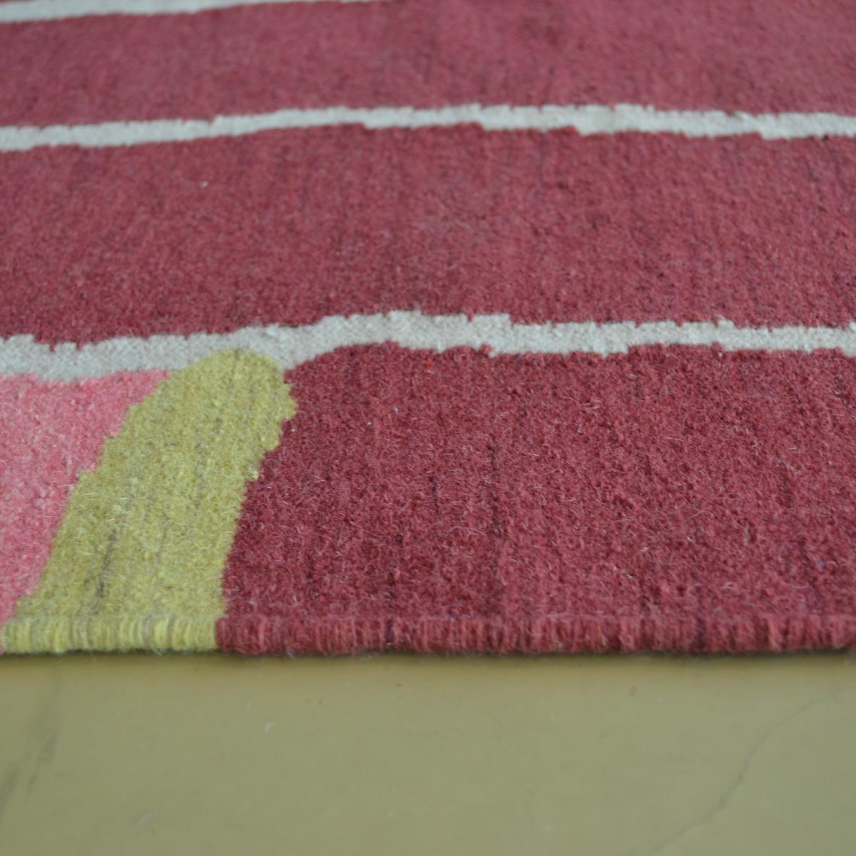 Stack Wool Rugs in Red 48500 by Brink and Campman – image 1