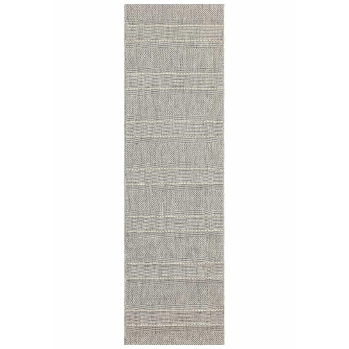 Patio PAT03 Stripe Indoor Outdoor Runner Rugs in Beige 66x240cm – image 4