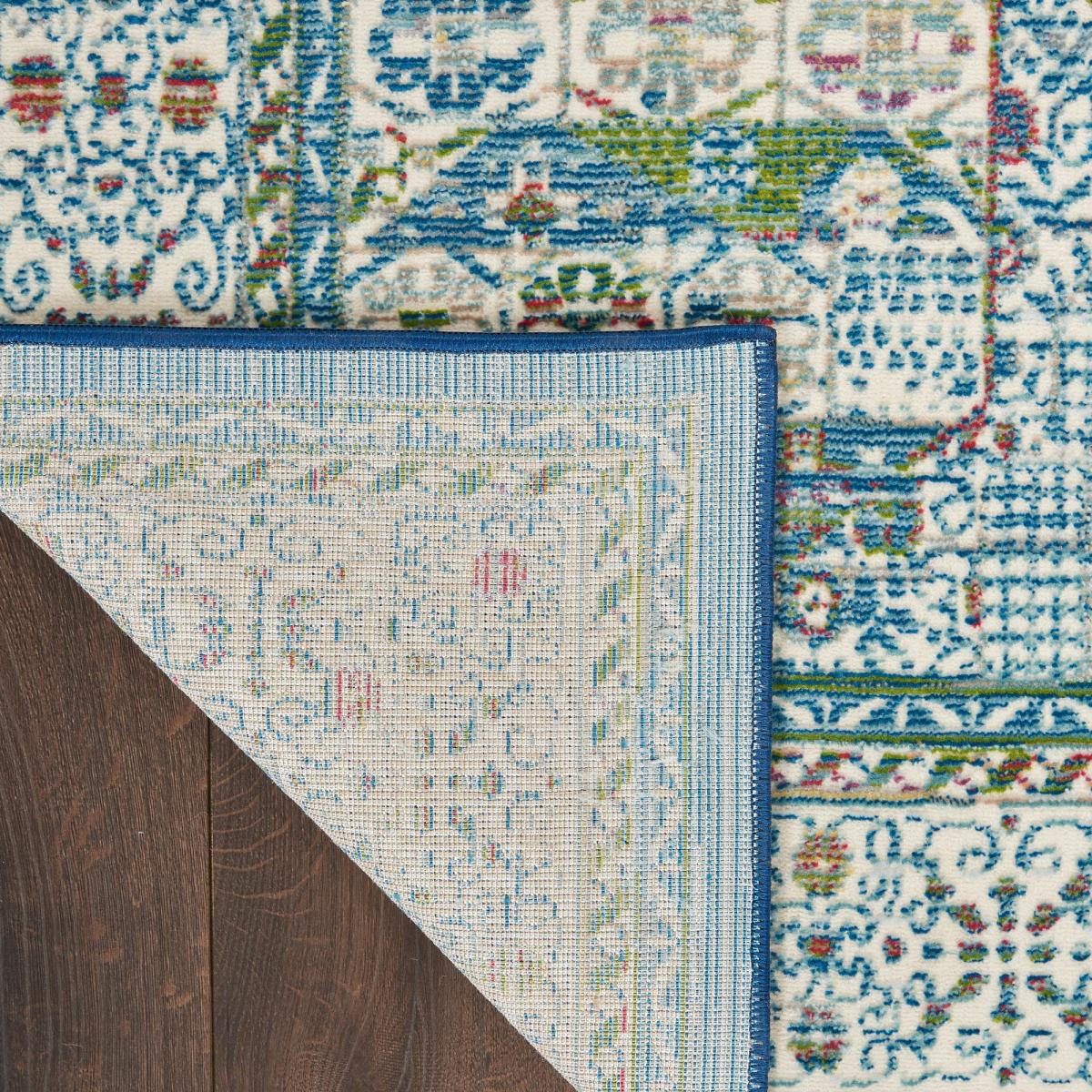 Ankara Global Hallway Runners ANR17 in Ivory Light Blue&nbsp;71x244cm – image 3
