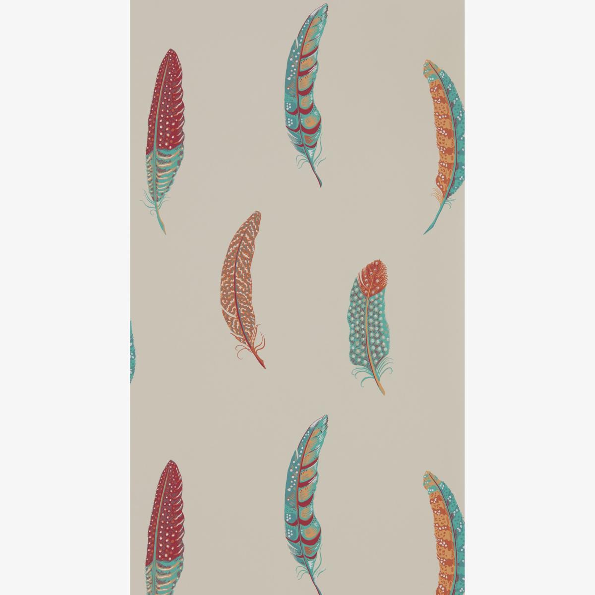 Lismore Wallpaper 216606 by Sanderson in Russet Red Roll