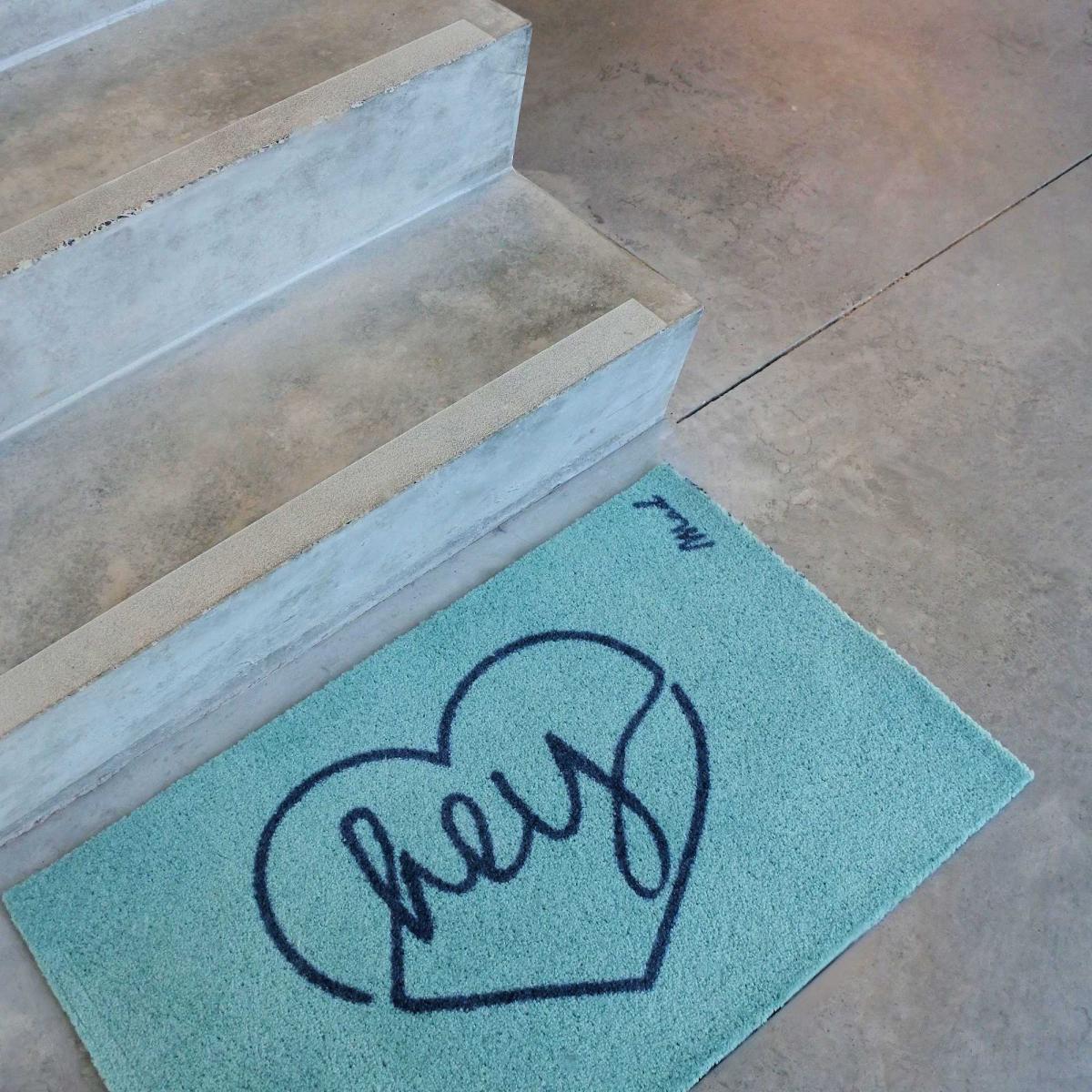 Suki Hey Washable Floor Mats in Aqua Blue 50x75cm – image 1