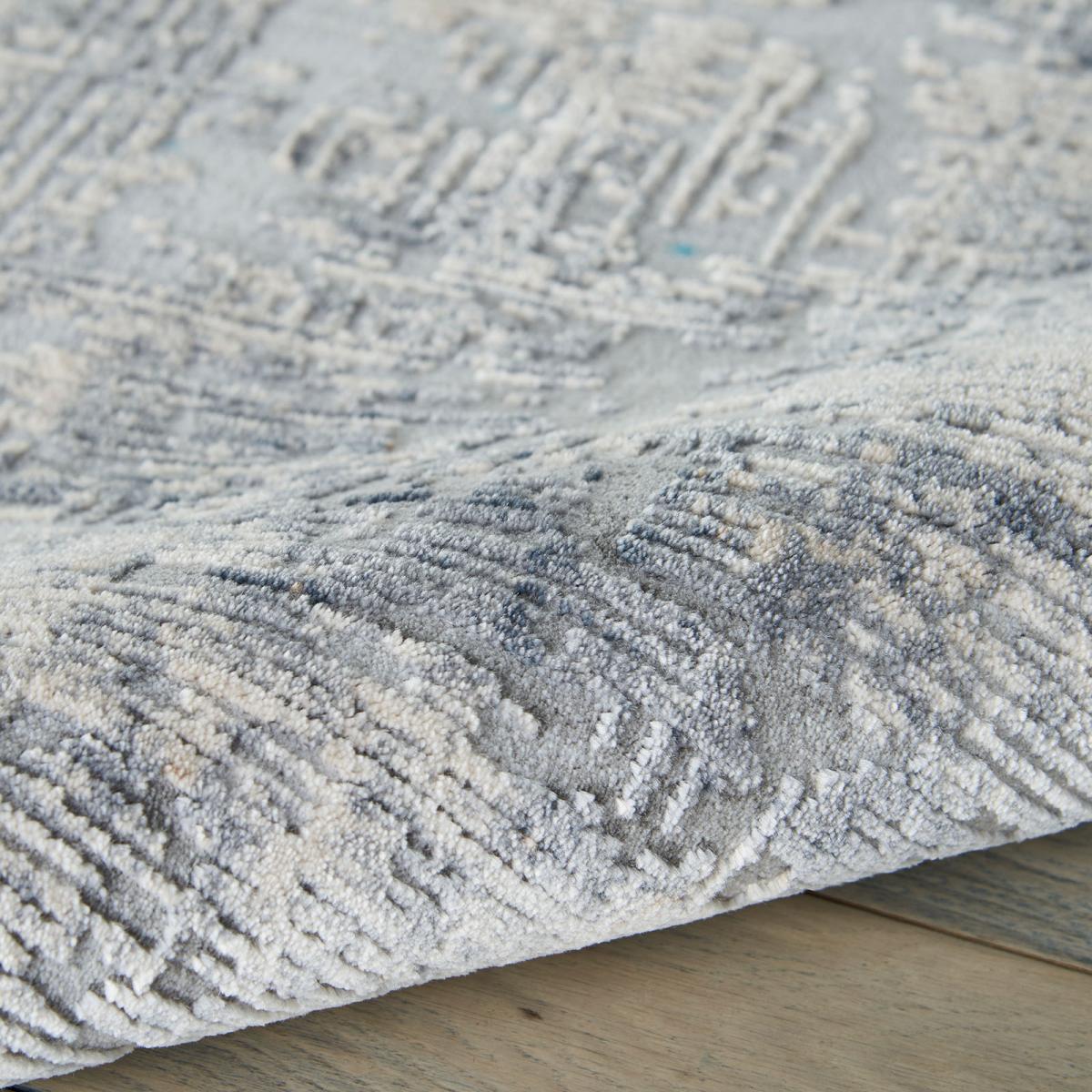 Rustic Textures RUS01 Abstract Rugs in Grey Beige 239x320cm – image 3