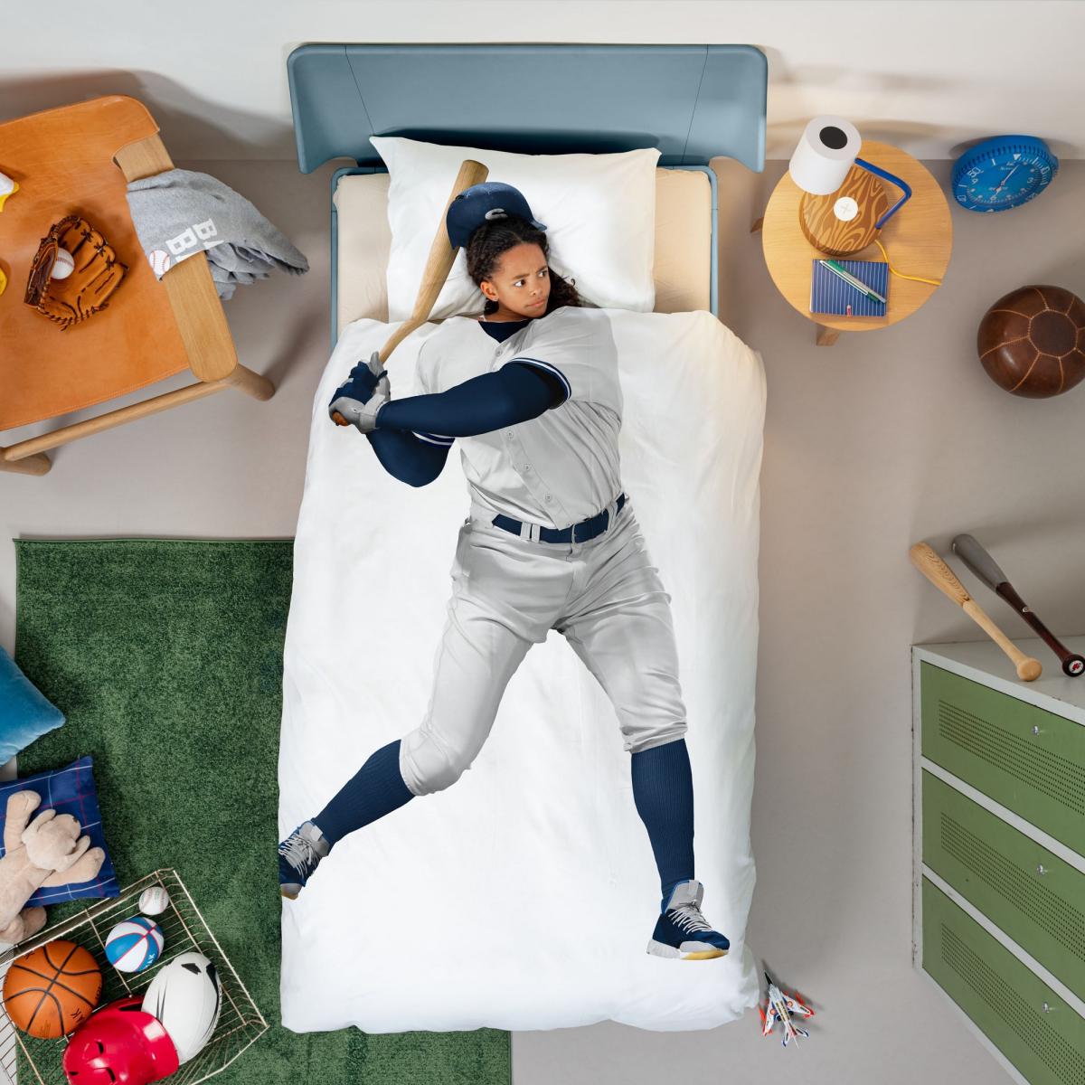 Snurk Baseball Cap Organic Cotton Bedding in White 135X200cm – image 1