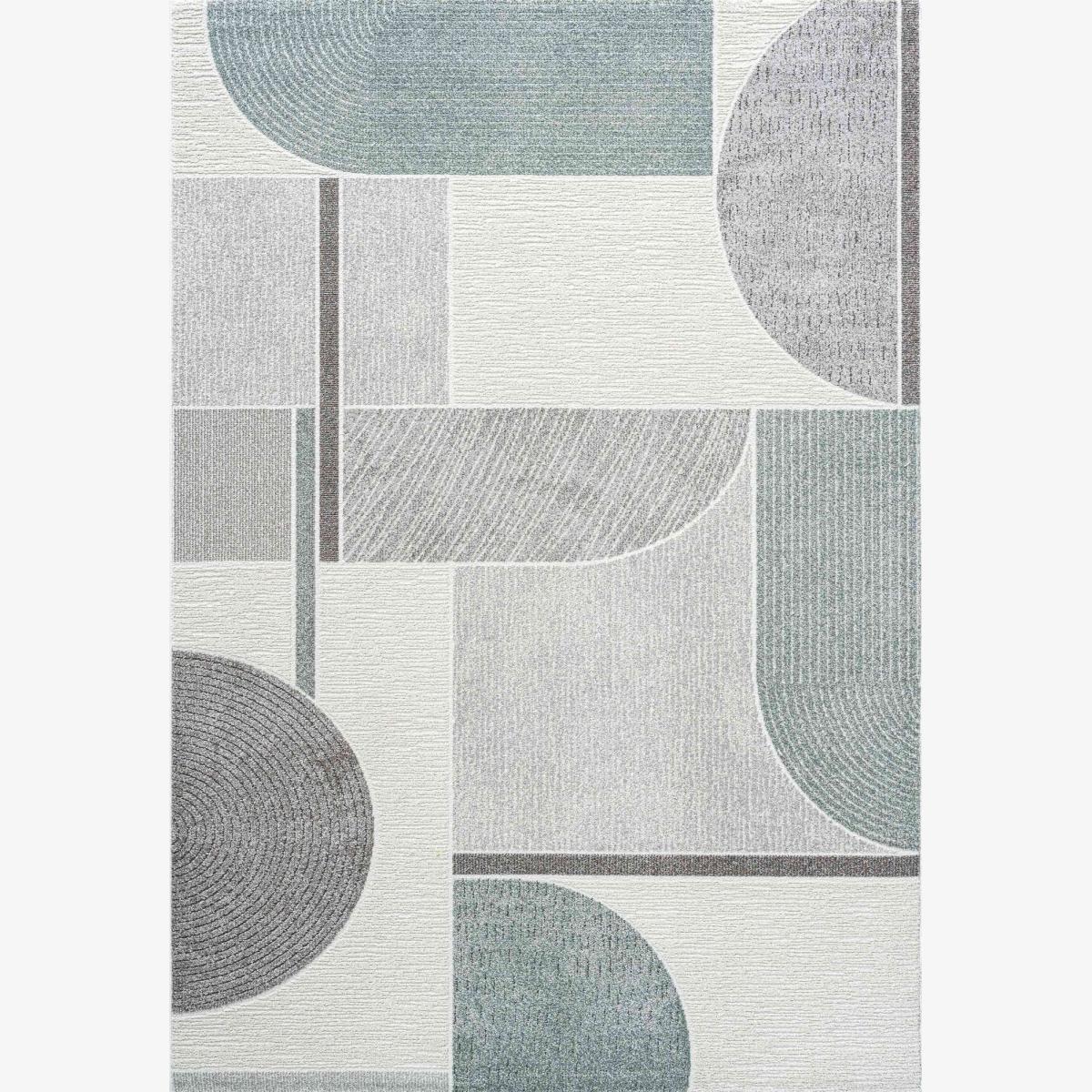 Milano 46002 6141 Geometric Rugs in Green – image 1