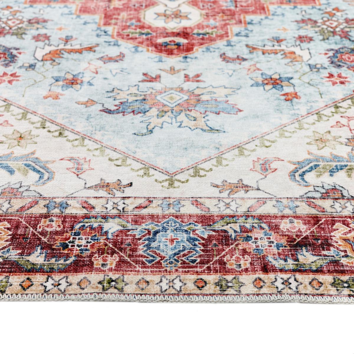Origins Washable Marrakesh Traditional Medallion Rug in Multi 80x150cm – image 3
