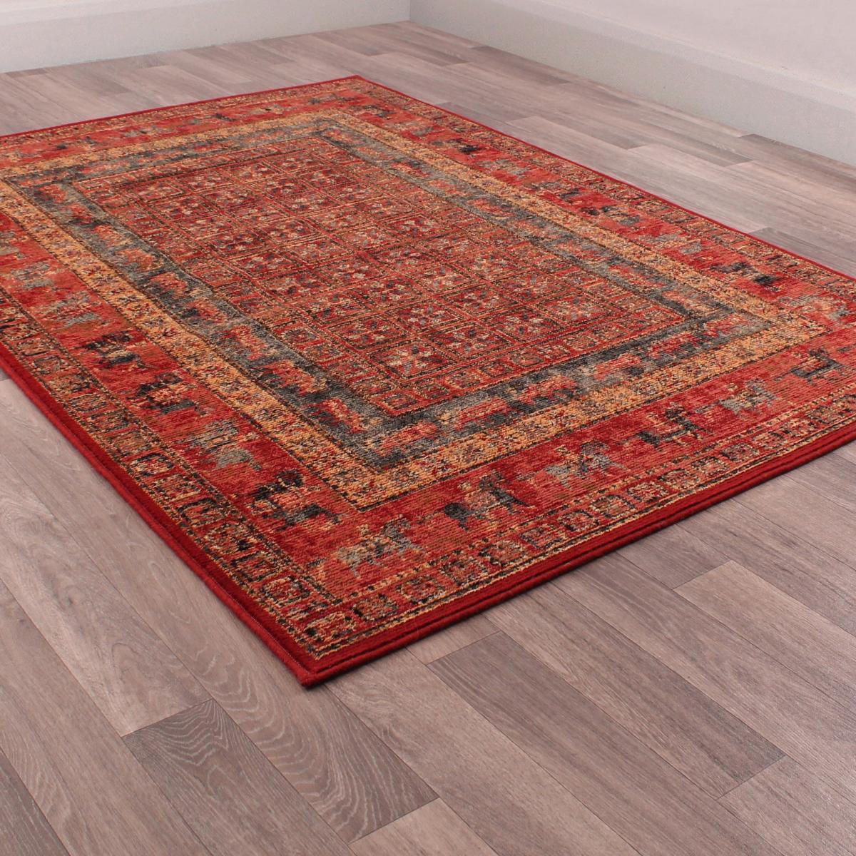 Keshan Supreme Pazyryk Traditional Wool Rugs in Red – image 2