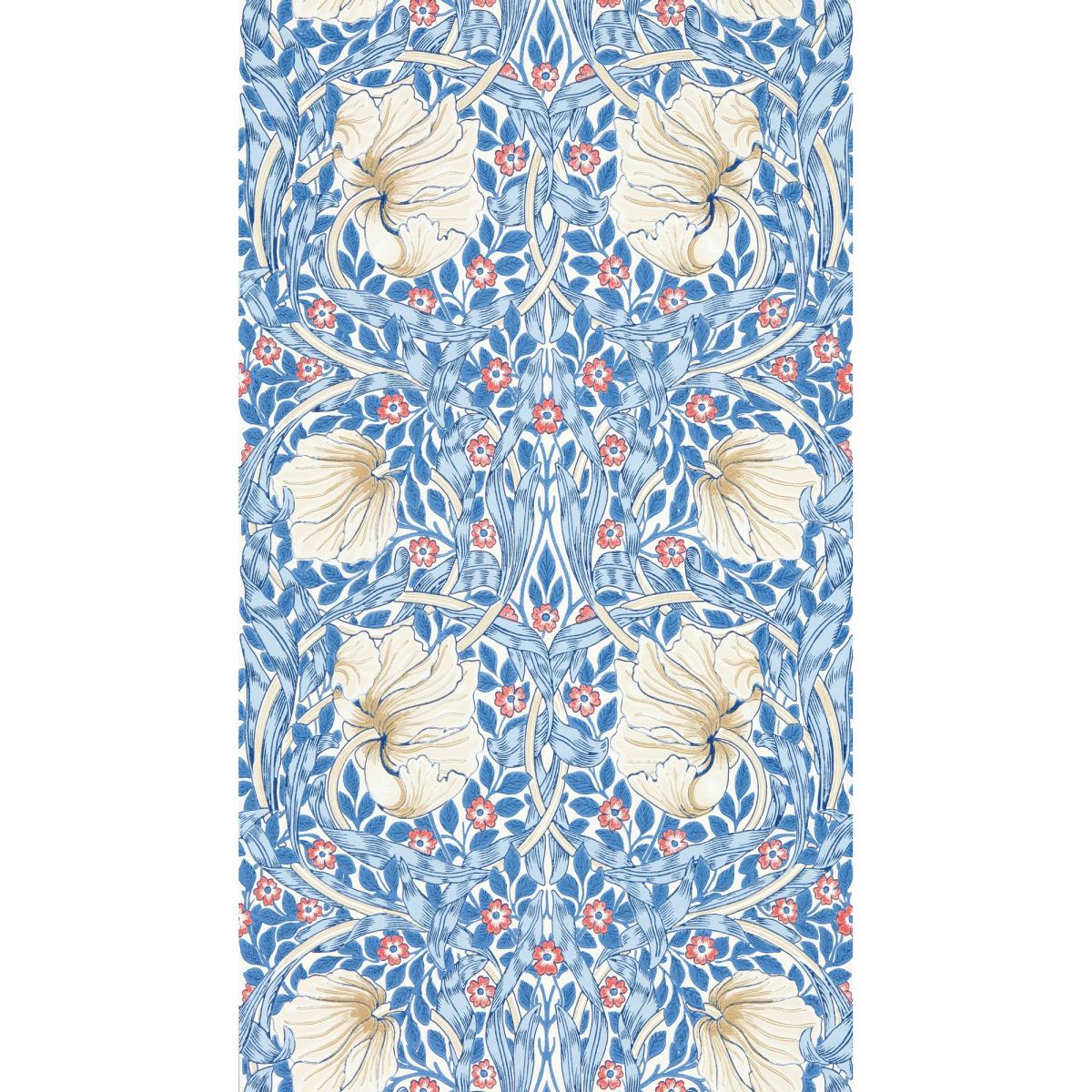Pimpernel Wallpaper 217062 by Morris & Co in Woad Blue Roll – image 4