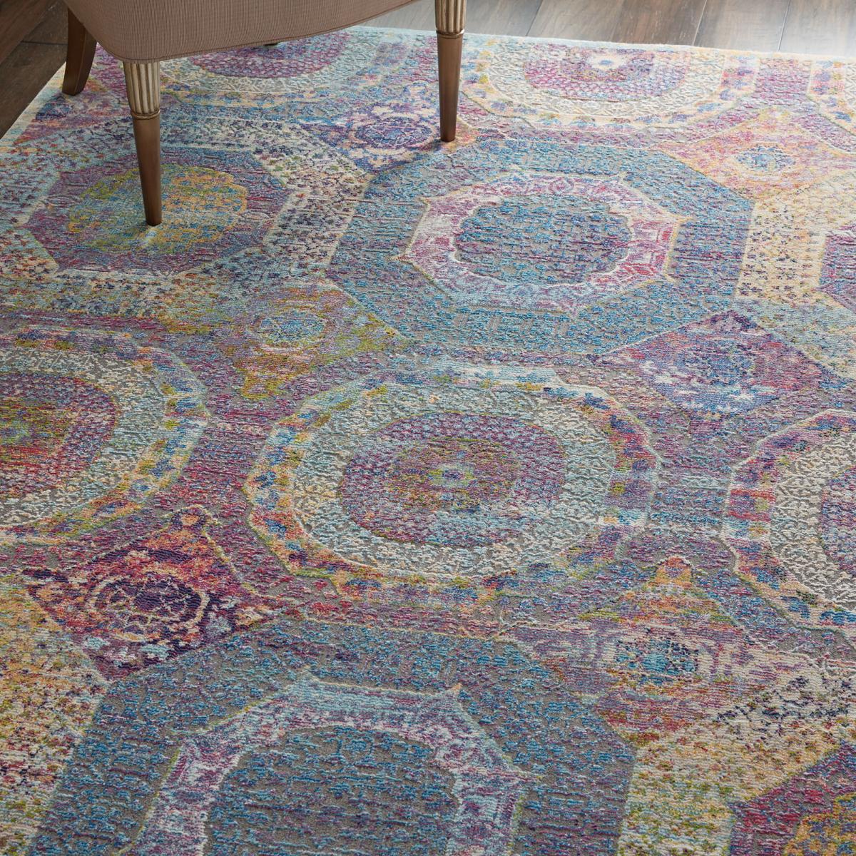 Ankara Global Circcle Traditional Persian Rugs ANR05 in Multi&nbsp;122x122cm – image 2