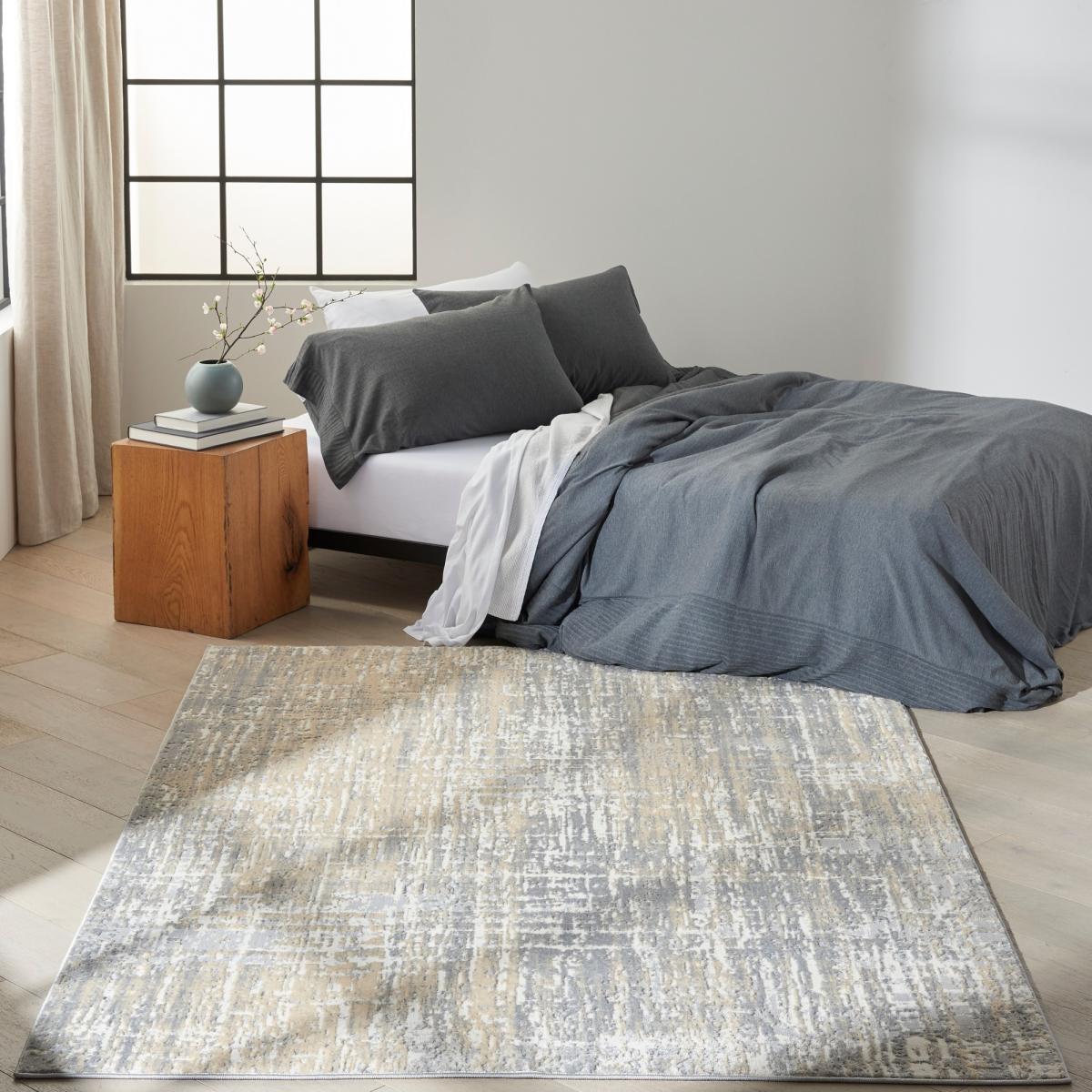 CK005 Enchanting ECH04 Rug by Calvin Klein in Grey Beige – image 1