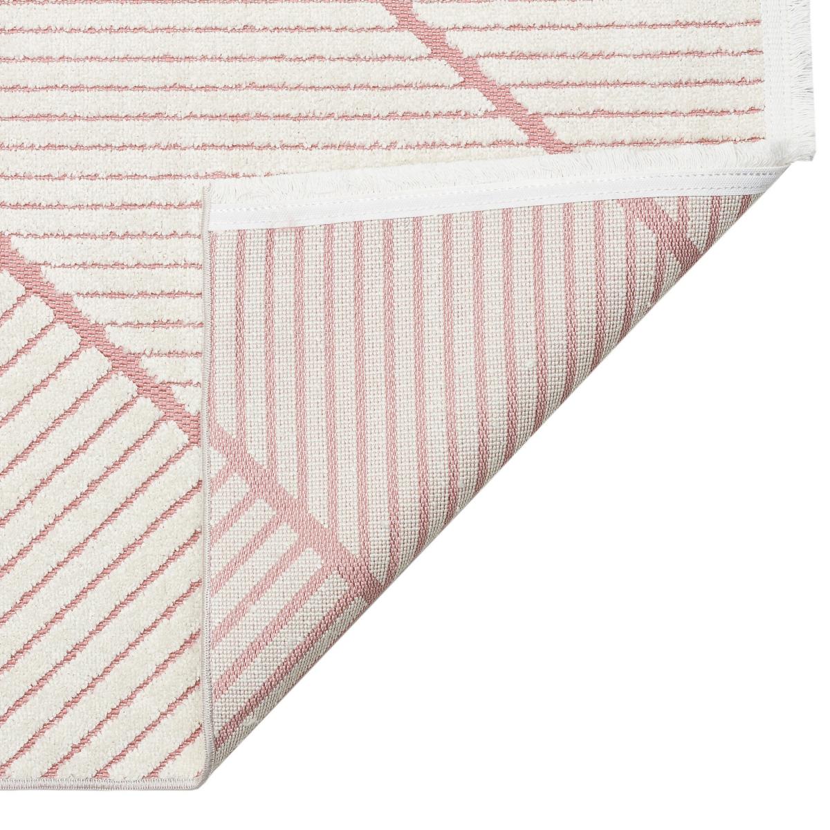 Jazz Jaz14 Geometric Indoor Outdoor Rugs in Rose Pink – image 2