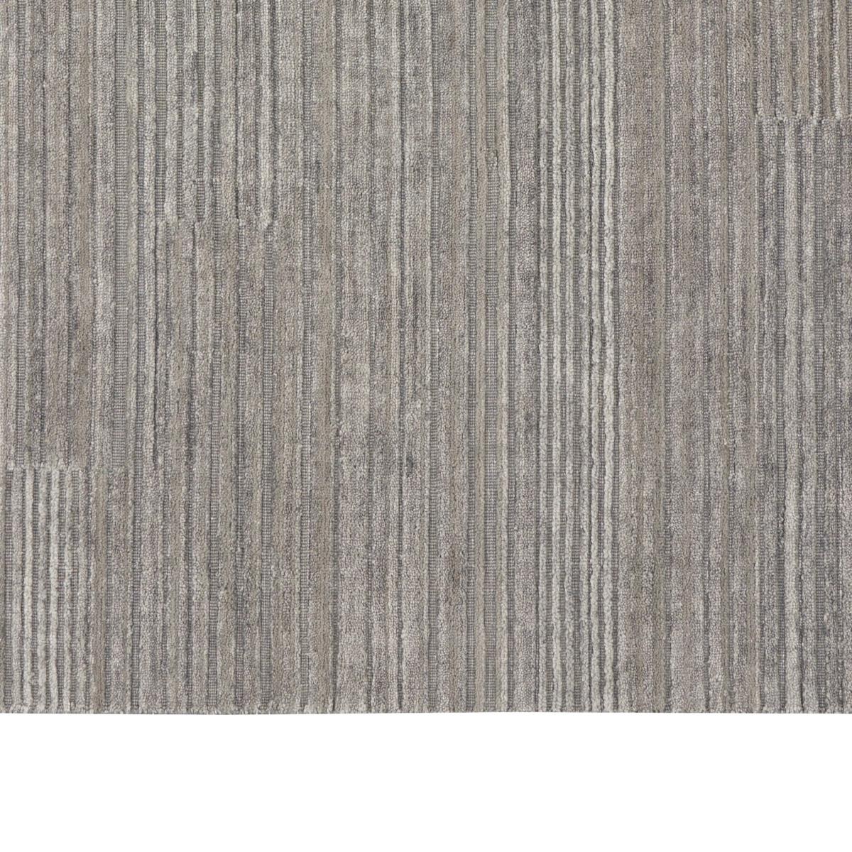 Calvin Klein Abyss Stripe Designer Rugs CK990 in Silver Grey – image 2