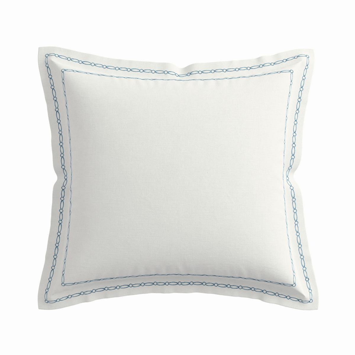 Ninua Embroidered Floral Bedding by V&A in Blue & White 230x220cm – image 5