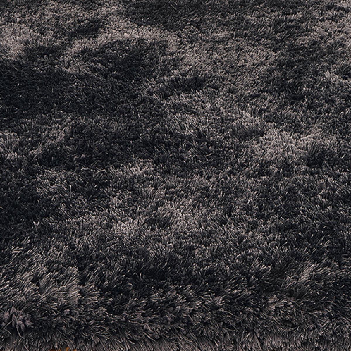 Revival Circlular Shaggy Rugs in Anthracite – image 2
