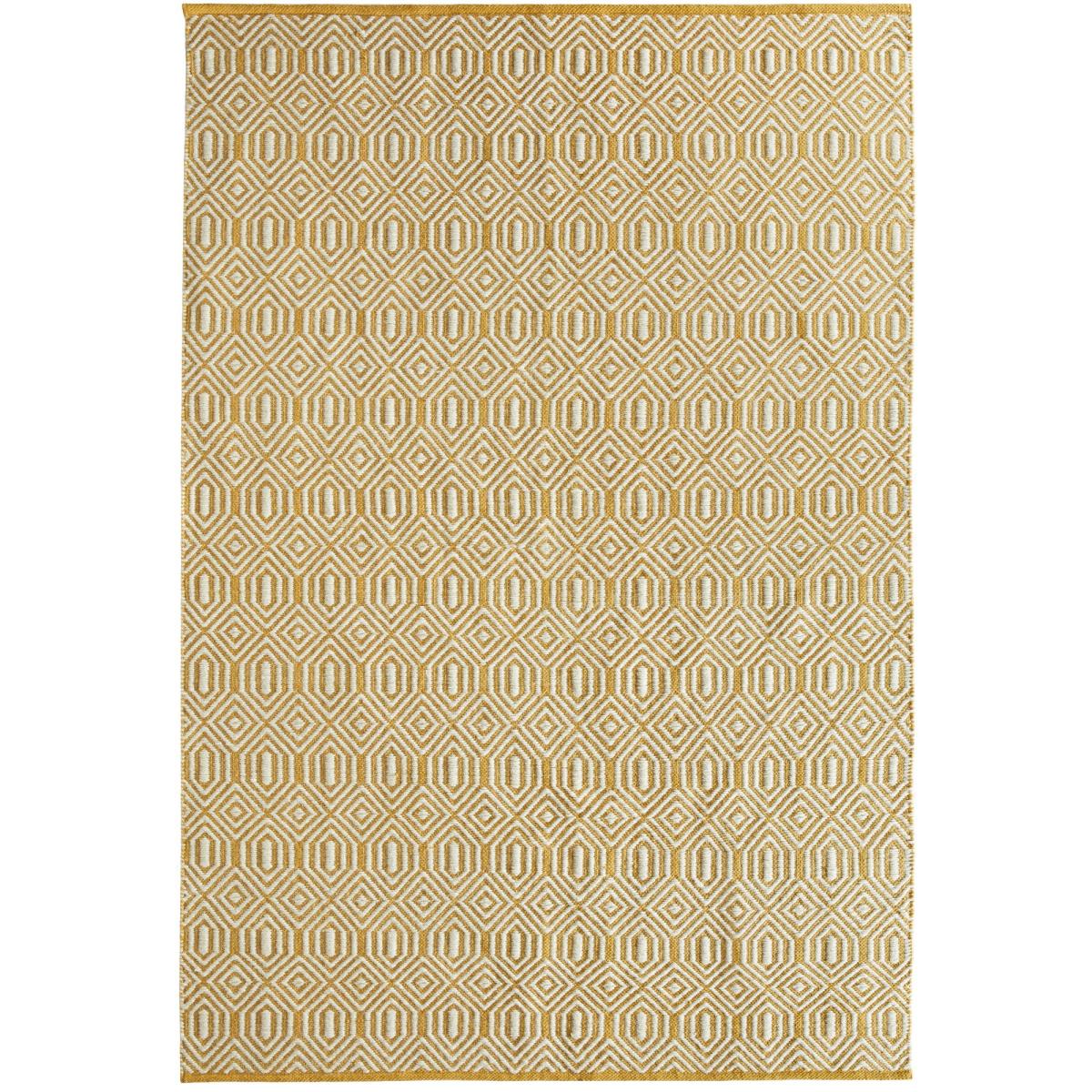 Flatweave Geo Rugs in Ochre Cream – image 2