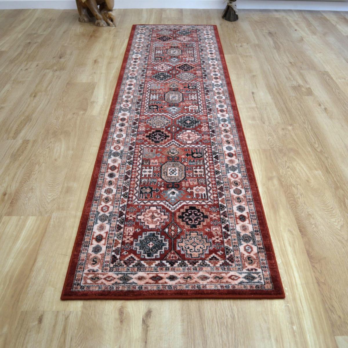 Royal Kashqai Traditional Wool Runner Rugs 4306 300 Brick&nbsp;67x275cm – image 2