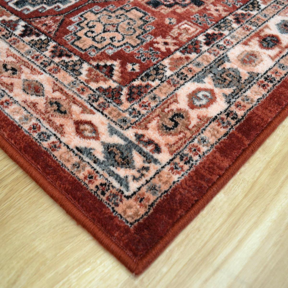 Royal Kashqai Traditional Wool Runner Rugs 4306 300 Brick&nbsp;67x275cm – image 3