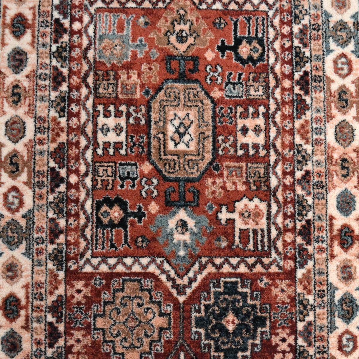 Royal Kashqai Traditional Wool Runner Rugs 4306 300 Brick&nbsp;67x275cm – image 4