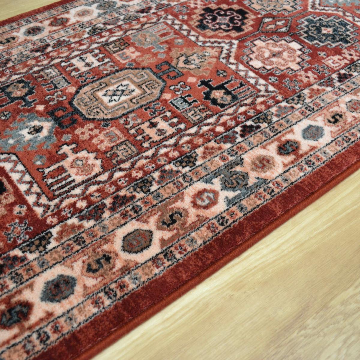 Royal Kashqai Traditional Wool Runner Rugs 4306 300 Brick&nbsp;67x275cm – image 5
