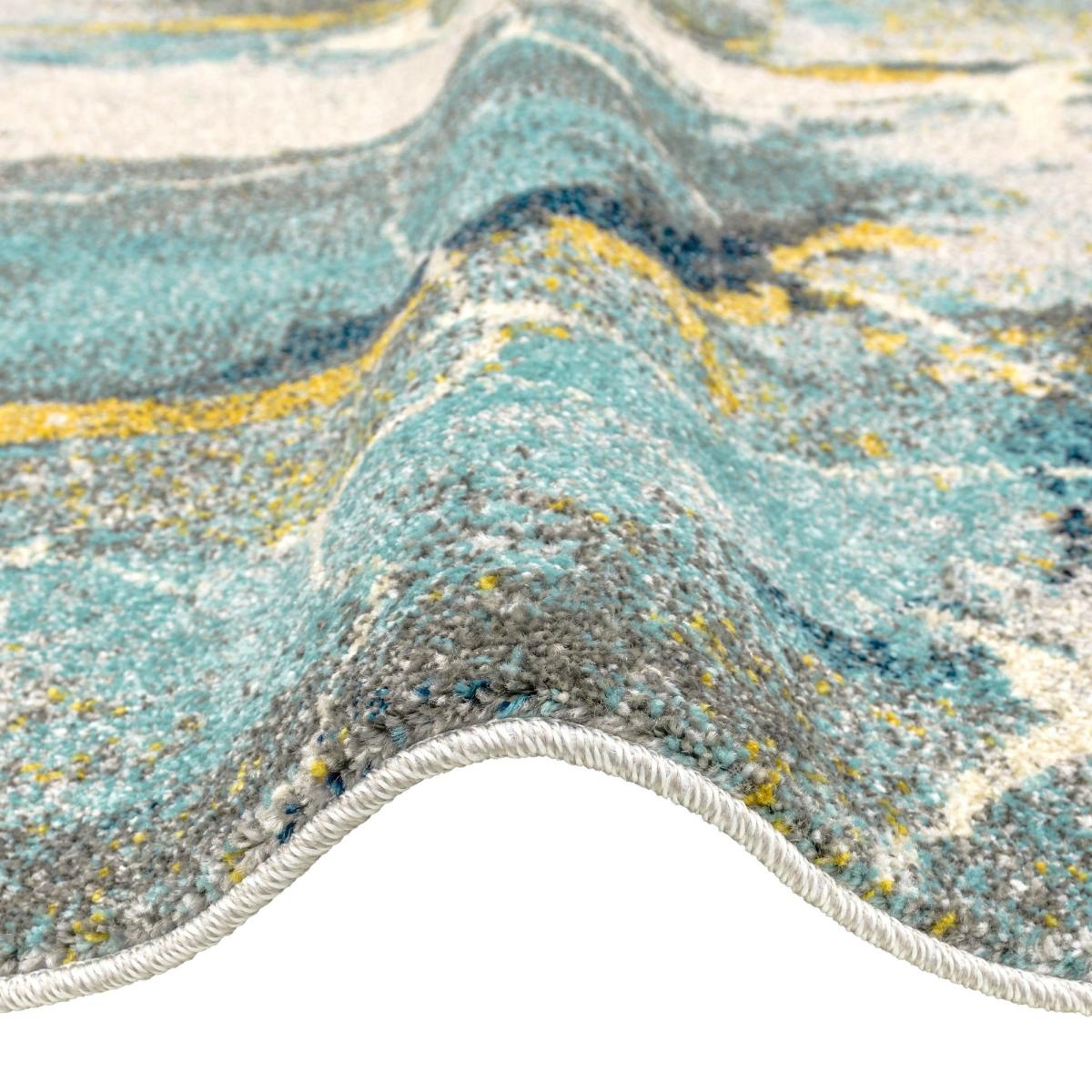 Elssa Abstract Rugs By Concept Loom ELS10 in Frost Blue – image 2