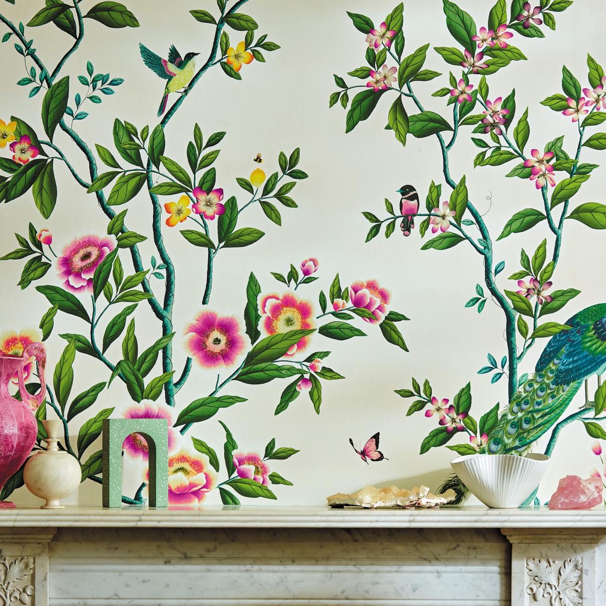 Florence Wallpaper 112891 by Harlequin in Fig Blossom Apple Peony Roll – image 4