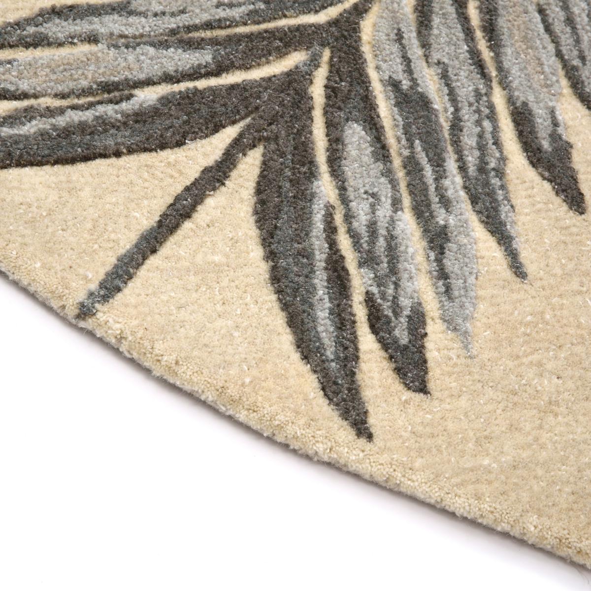 Cross My Palms Circle Rugs By Designer Matthew Williamson in Natural – image 2