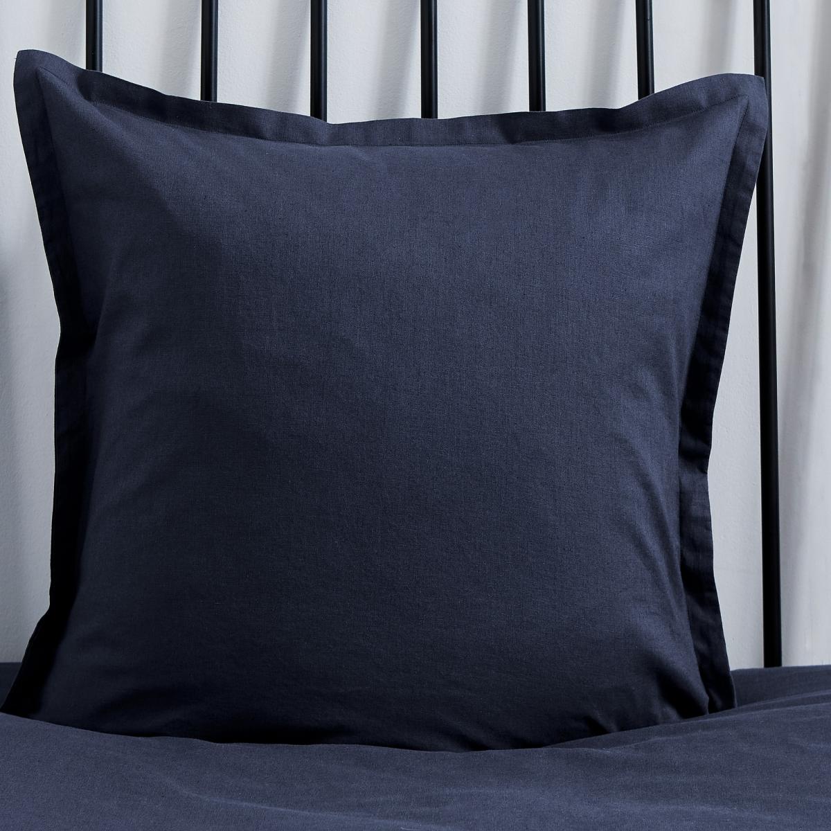 Linen Cotton Plain Dye Bedding by Morris & Co in Blue&nbsp;200x200cm – image 3