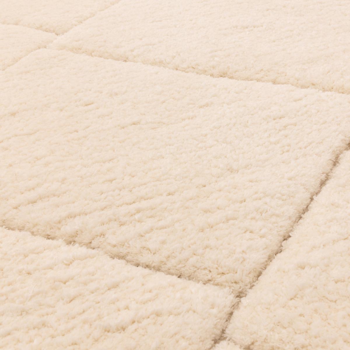Fes FE01 Moroccan Berber Carved Boho Rugs in Cream White160x230cm – image 4