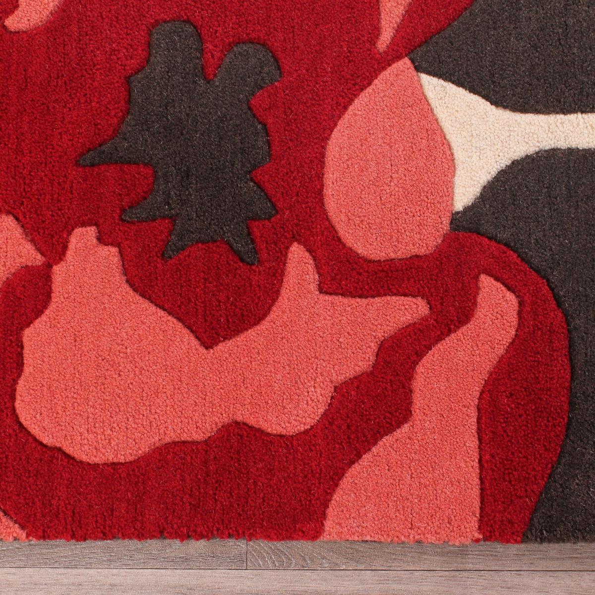 Poppie rugs in Red by URCO 150x210cm – image 4