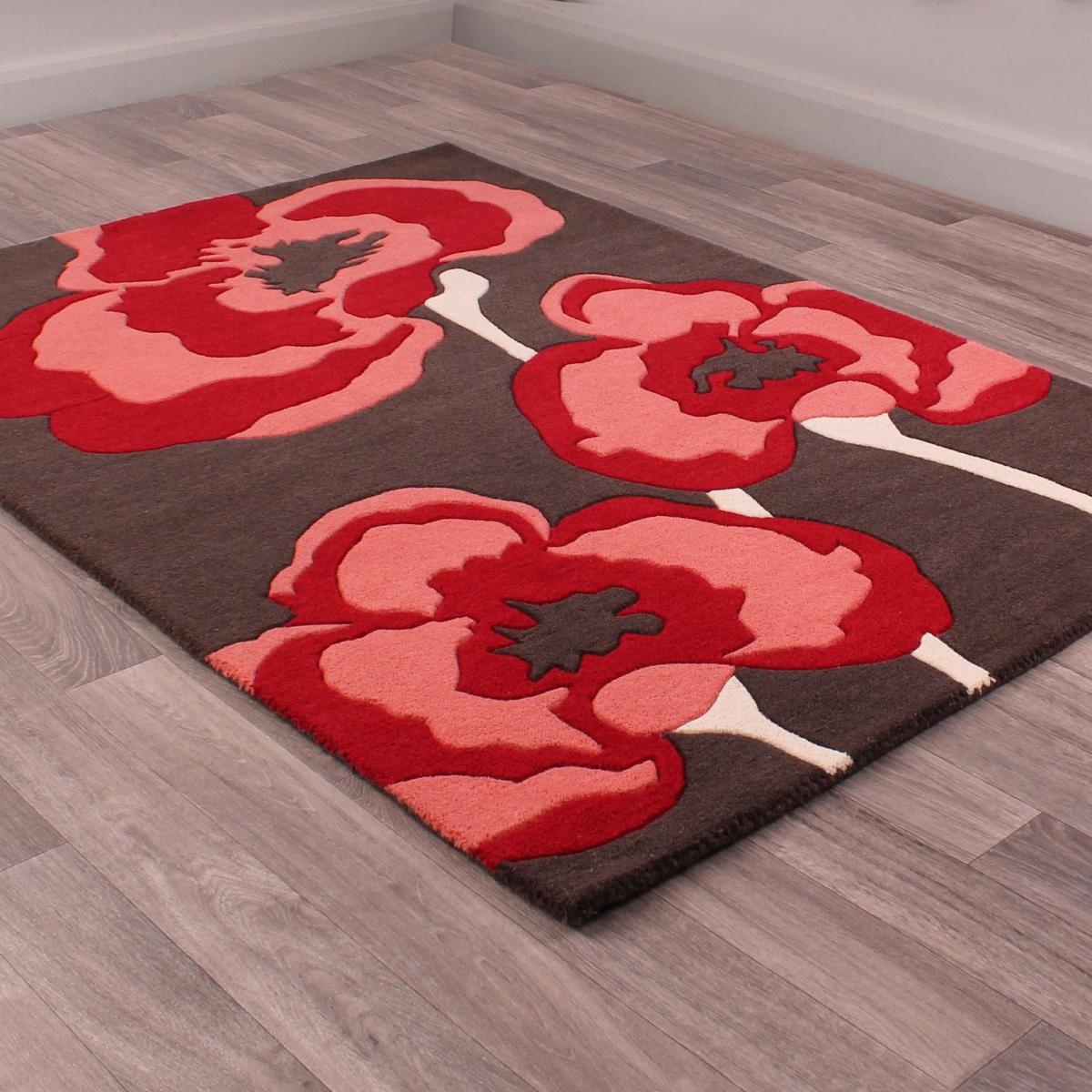 Poppie rugs in Red by URCO 150x210cm – image 5
