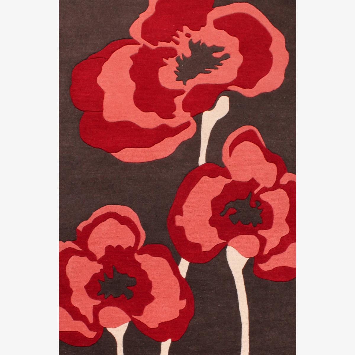 Poppie rugs in Red by URCO 150x210cm – image 1