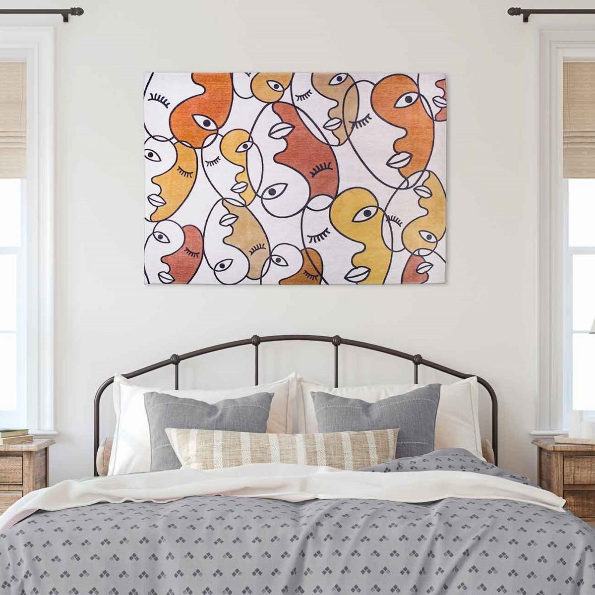 Louis De Poortere Designer Abstract Icon Rugs in 9222 Faces – image 2