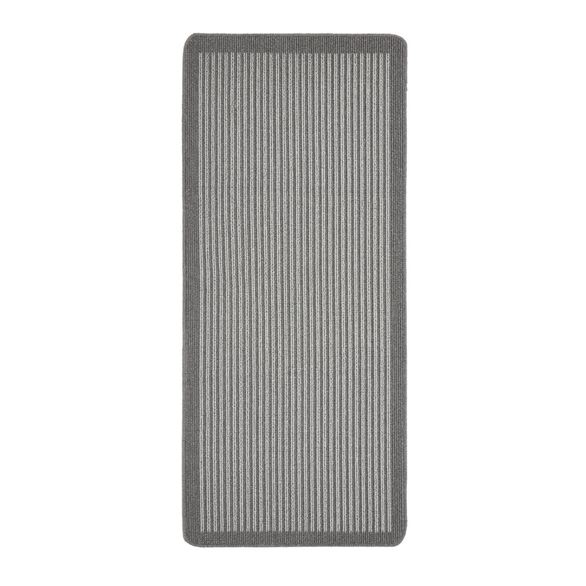 Stripe Washable Anti Slip Utility Mat in Silver Grey67x150cm – image 2
