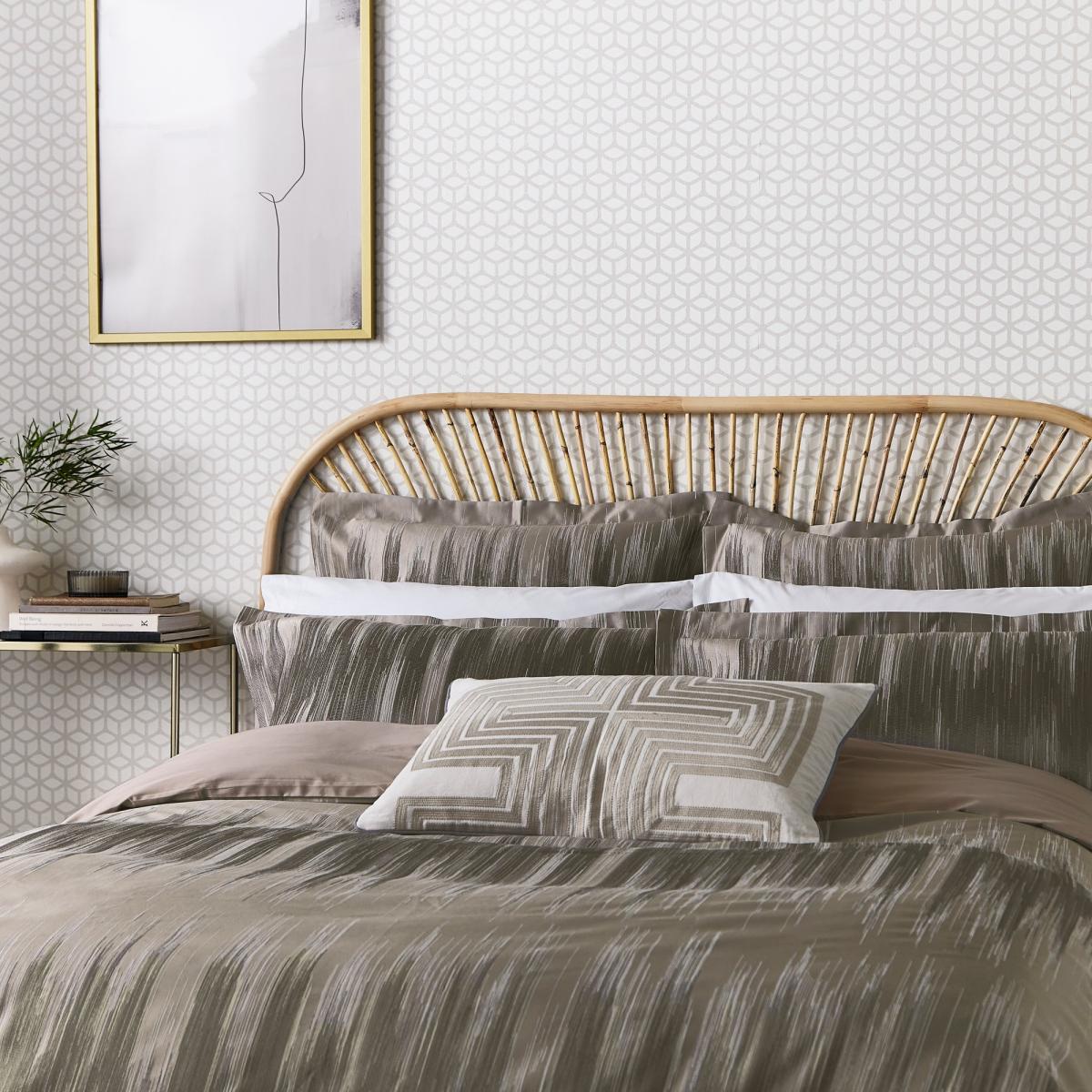 Motion Ikat Stripe Bedding by Harlequin in Steel Grey 74x48cm – image 2