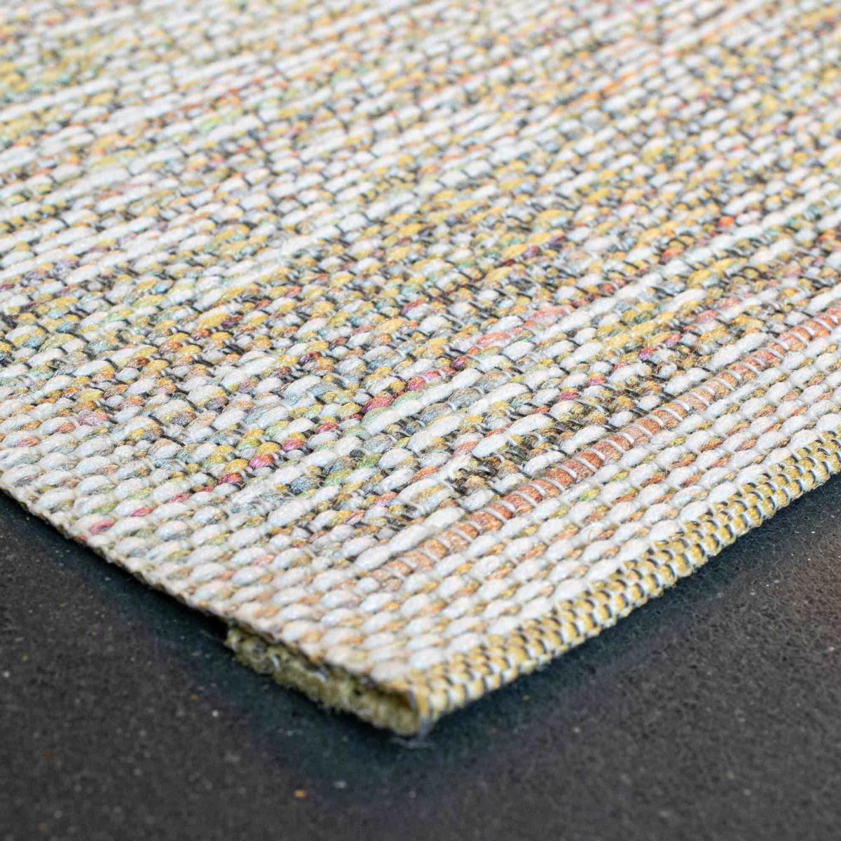 San Rocco 89001 2006 Indoor Outdoor Flatweave Rug in Light Gold&nbsp;80x150cm – image 2