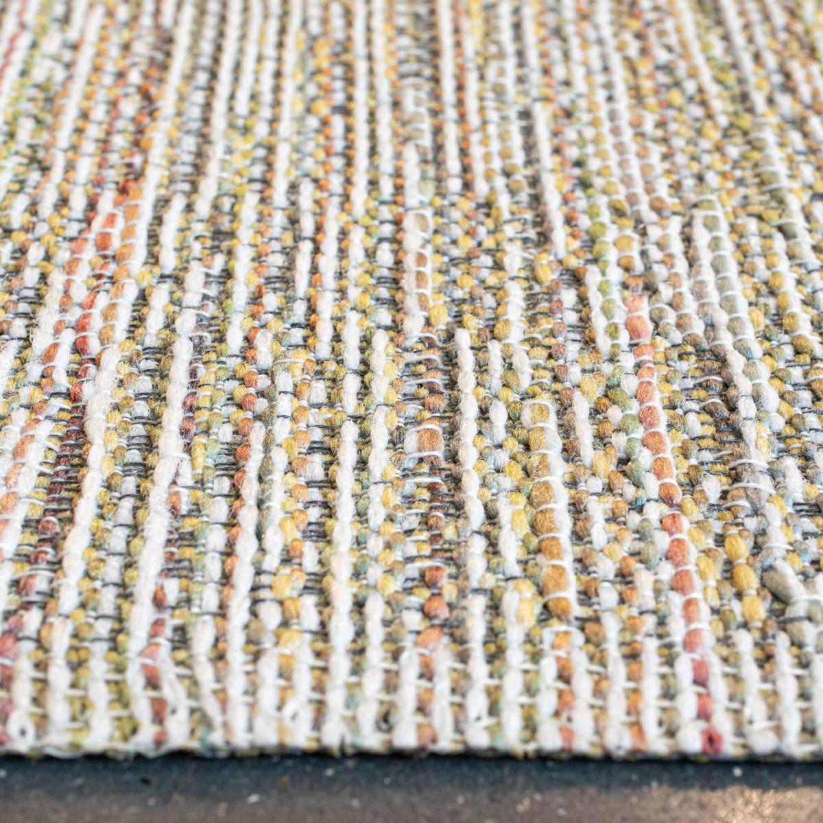 San Rocco 89001 2006 Indoor Outdoor Flatweave Rug in Light Gold&nbsp;80x150cm – image 4