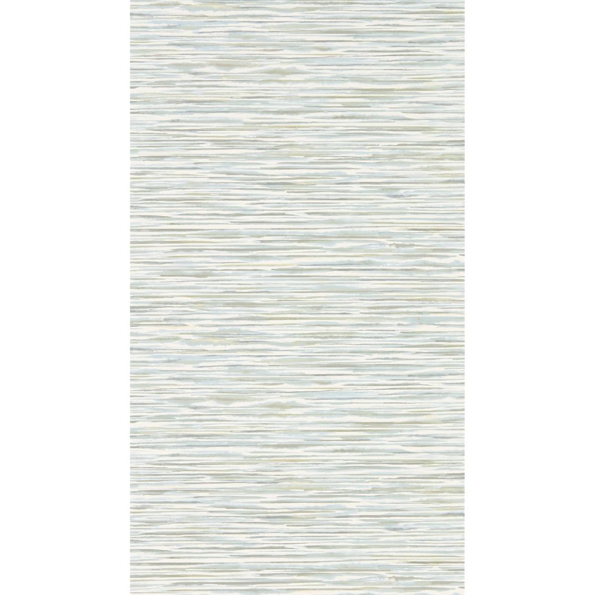 Bayou Striped Wallpaper 216293 by Sanderson in Aqua Blue Roll – image 2