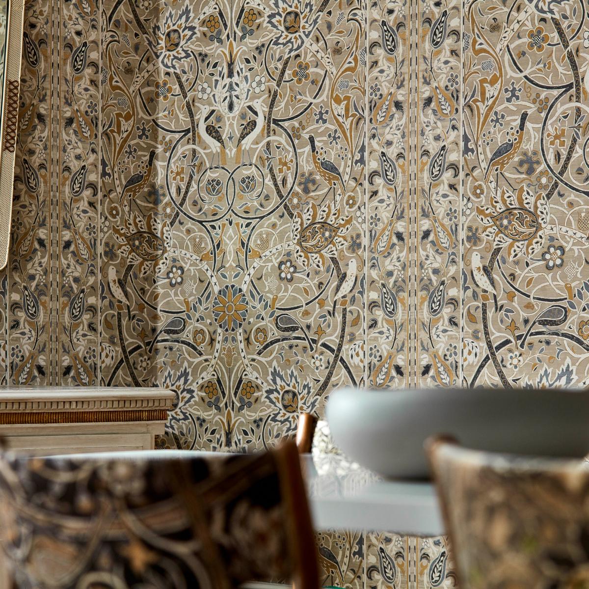 Bullerswood Wallpaper 216447 by Morris & Co in Stone Mustard Panel – image 2