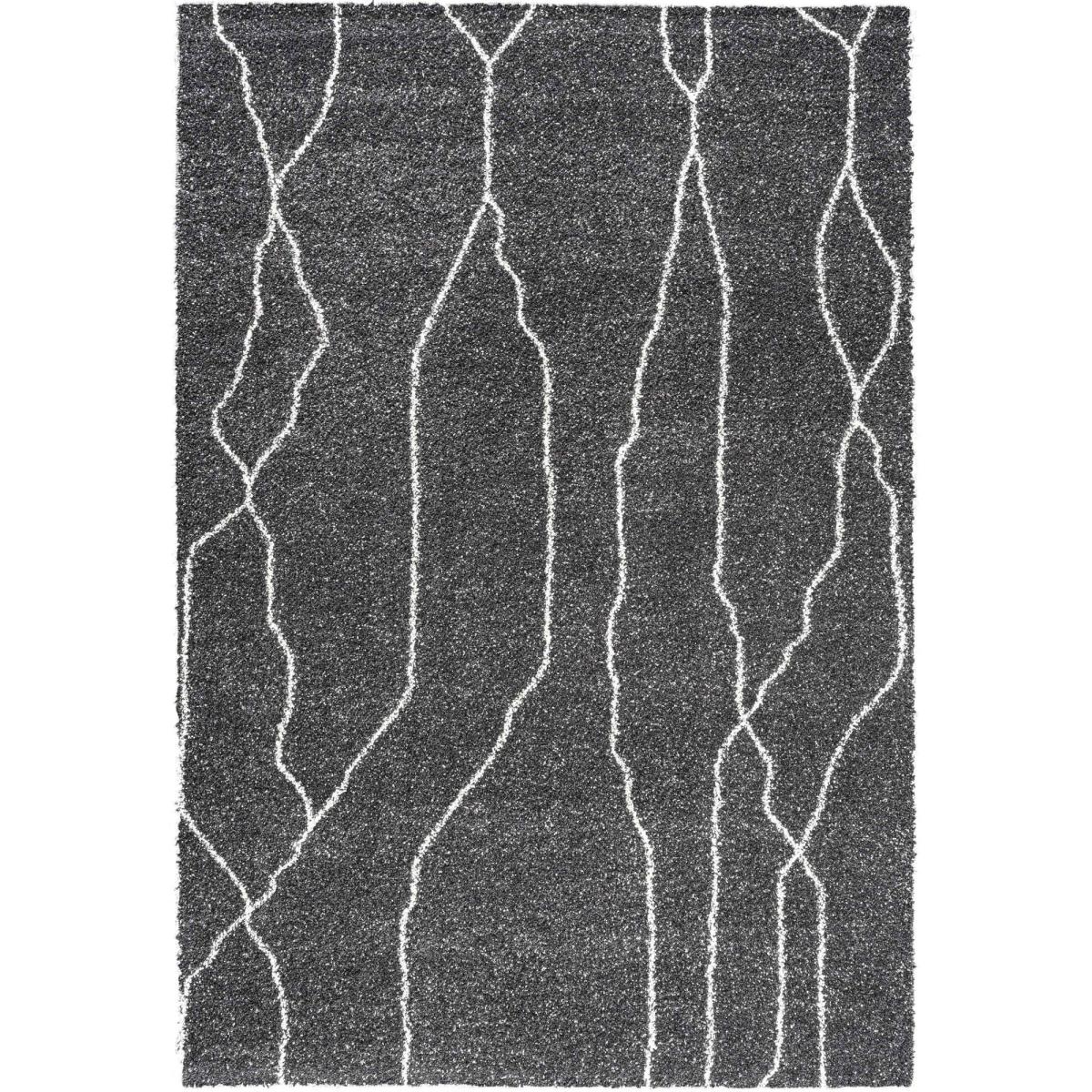 Mehari Moroccan Modern Rugs 23357 8268 in Charcoal Grey&nbsp;240x340cm – image 2