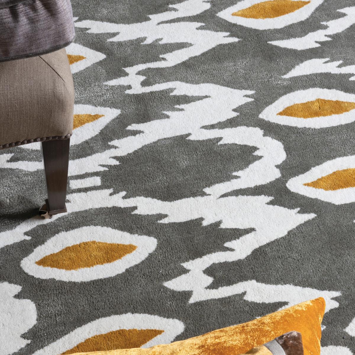 Navinda Designer Wool Rugs in Spice Orange by William Yeoward250x350cm – image 4
