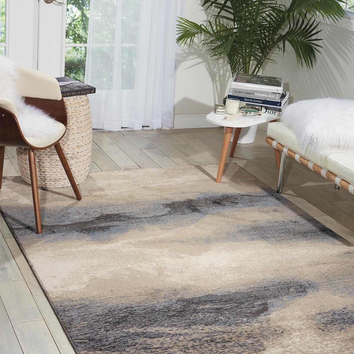 Maxell Modern Abstract Rugs MAE06 by Nourison in Flint 160x221cm – image 2
