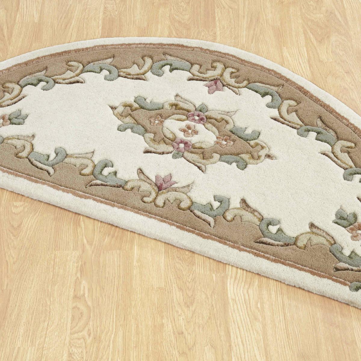 Royal Aubusson Half Moon rugs in Beige Cream – image 2
