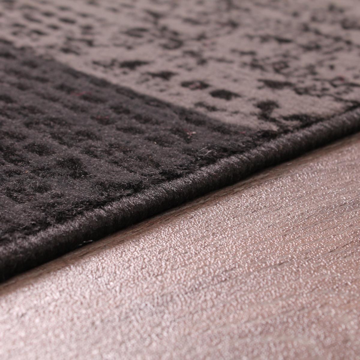 Patch Block Rugs in Black by Rugstyle 120x160cm – image 3