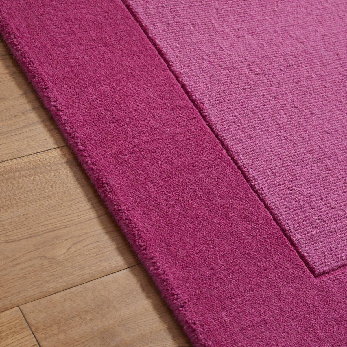 Colours Bordered Wool Rug in Pink160x235cm – image 2