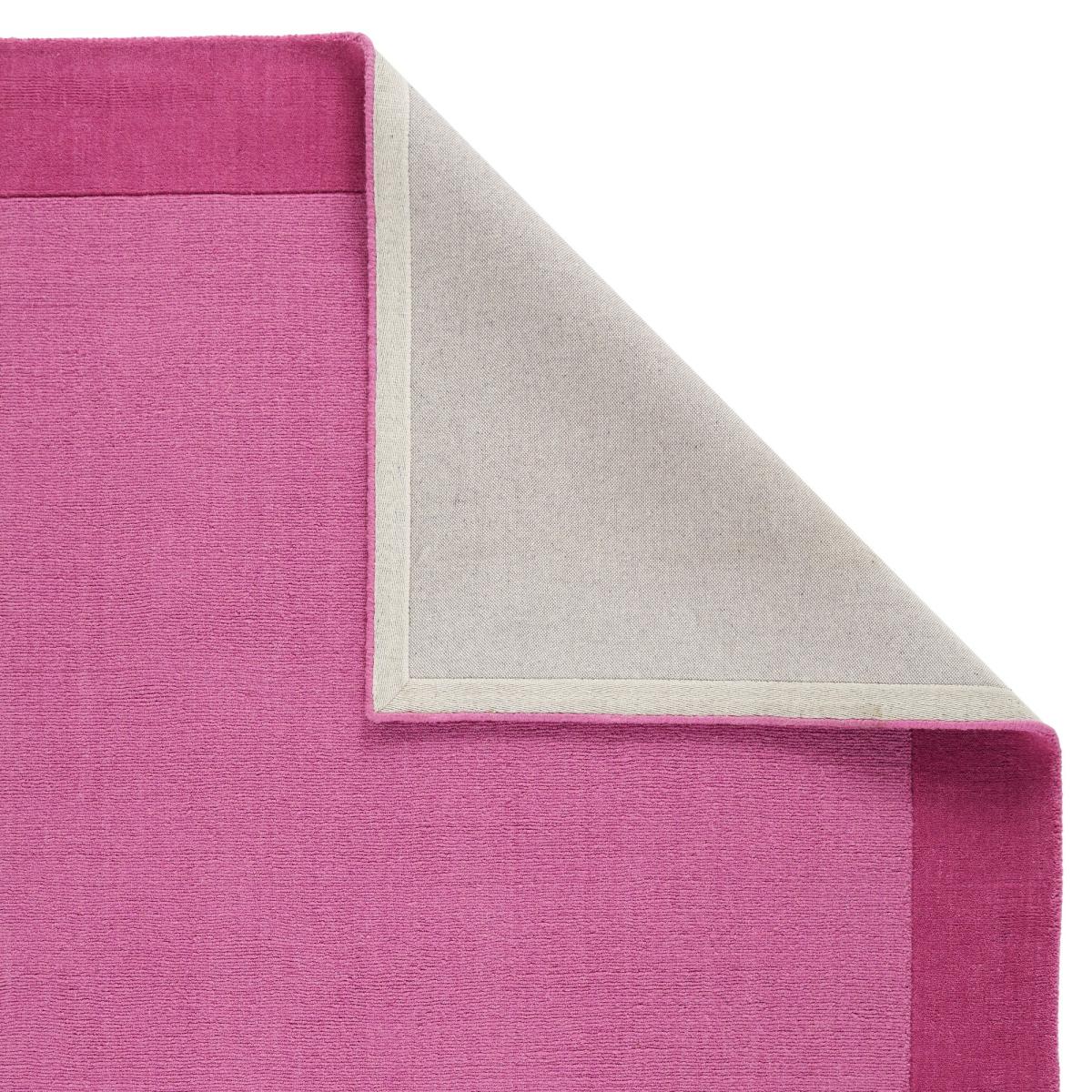 Colours Bordered Wool Rug in Pink160x235cm – image 4