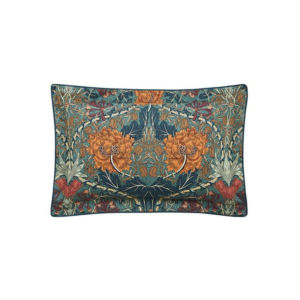 Honeysuckle And Tulip Bedding Duvet Cover and Pillowcase in Mulberry Teal by William Morris 260x220cm – image 3