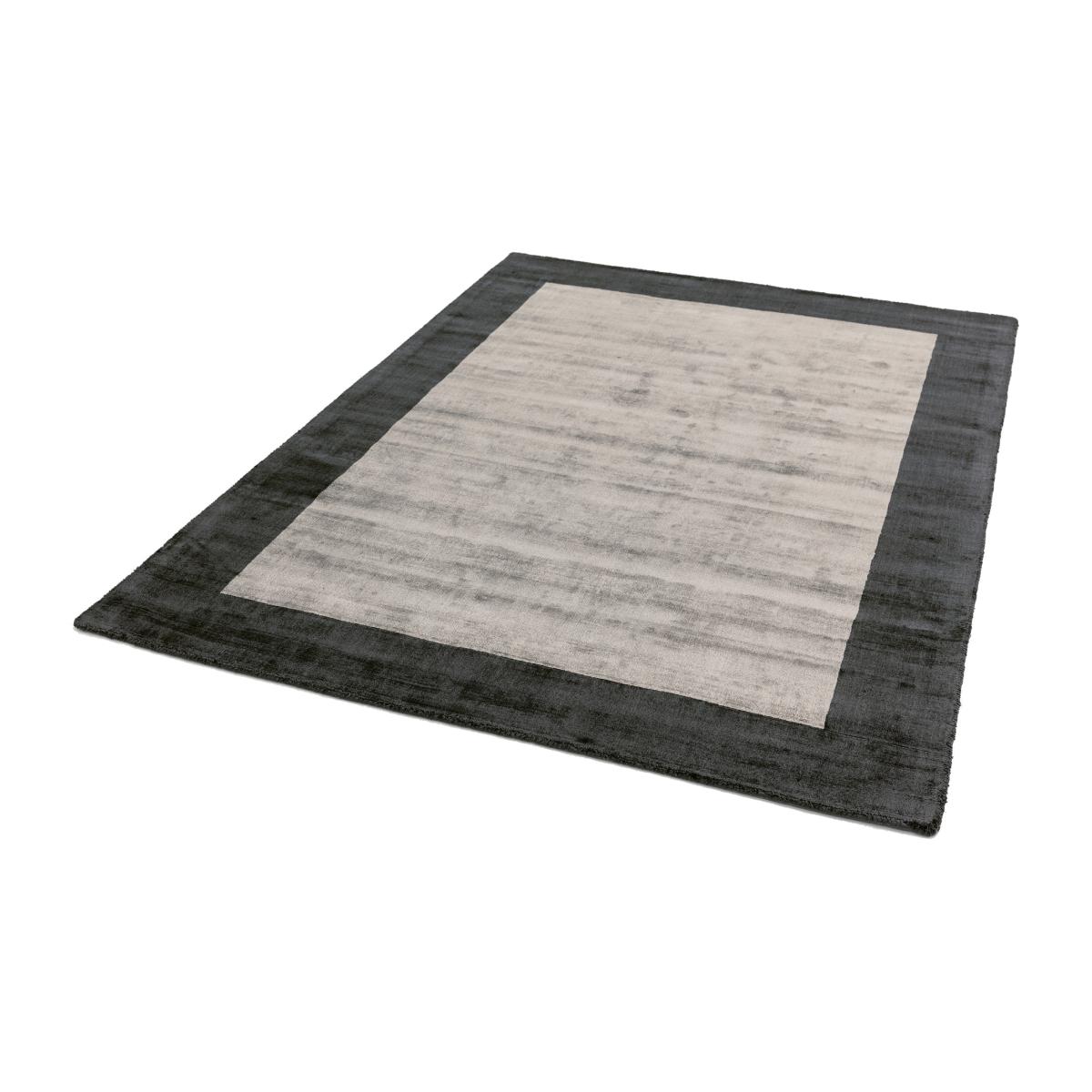 Blade Border Rugs in Charcoal and Silver – image 1