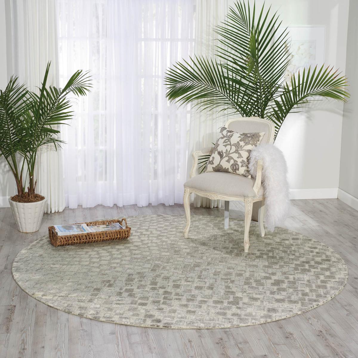 Nourison Twilight Circular Rugs TWI08 in Cream – image 1